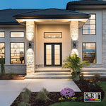 Pack of 2 porch light black wall light metal patio light