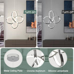 1 pack adjustable hanging light chrome pendant light aluminum bedroom light