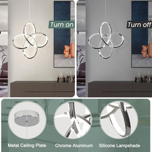 1 pack adjustable hanging light chrome pendant light aluminum bedroom light