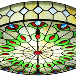 20inch vintage chandeliers light green, blue, red kitchen light glass ceiling light