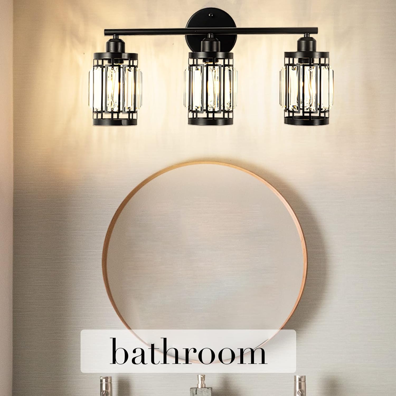 Farmhouse wall light black vanity light steel&metal hallway light