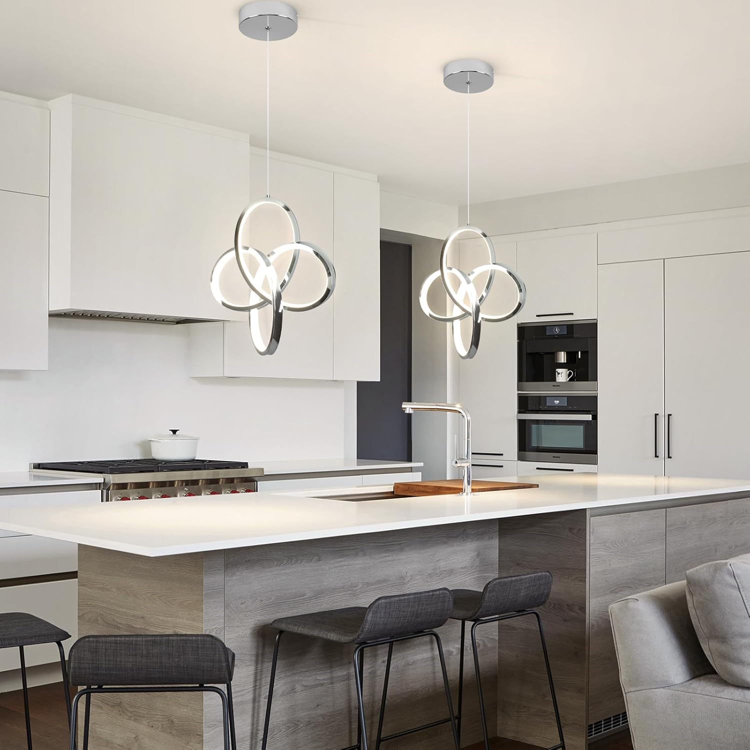 1 pack adjustable hanging light chrome pendant light aluminum bedroom light