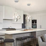 1 pack adjustable hanging light chrome pendant light aluminum bedroom light