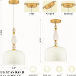 Adjustable pendant lights milk white kitchen island lights metal/glass/ceramics hanging lamp
