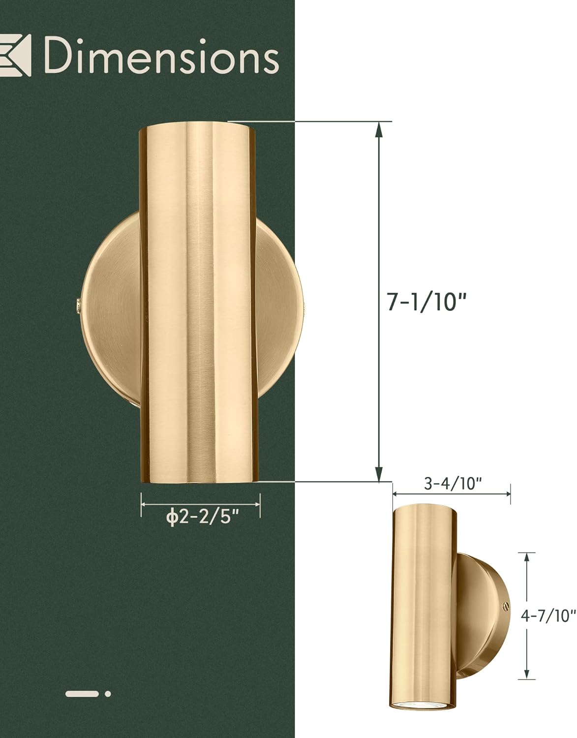 2-light entryway light gold wall light metal stair light