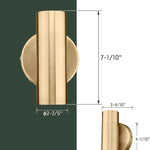 2-light wall light gold bedroom light metal corridor light
