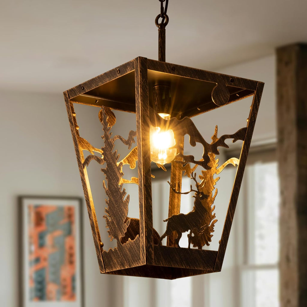 Industrial kitchen light bronze fixture light metal pendant light