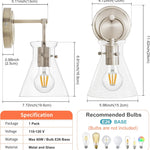 1 pack vanity light nickel wall light glass,metal kitchen light