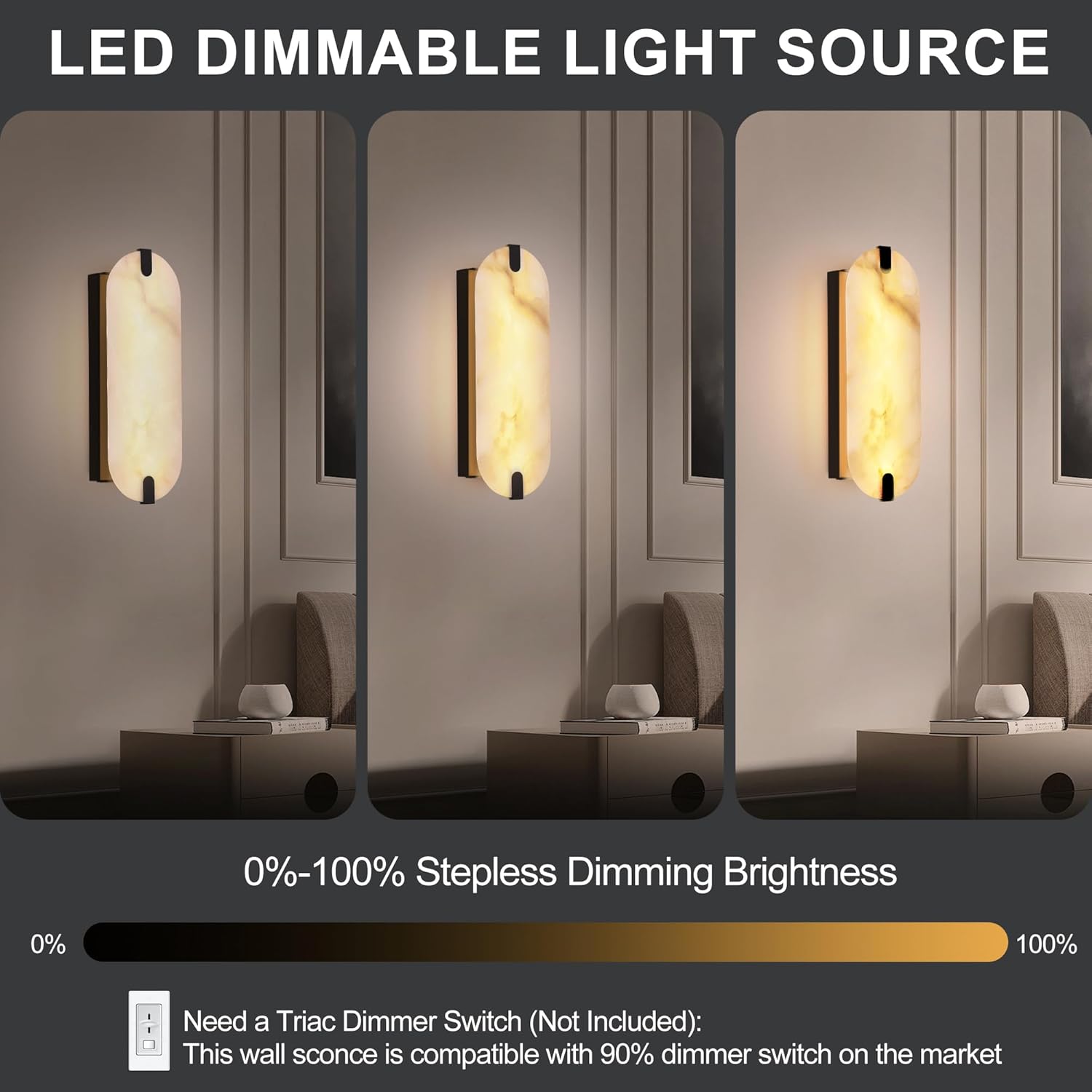 Led wall light gold dining roome light metal mount light