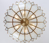 6 lights hall light gold & white ceiling light copper fixture light