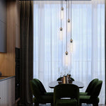 5-light hallway light black pendant light glass,metal hanging light