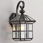 13.4 inch wall lights bronze mount light glass, copper porch light