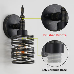 1-light porch light bronze kitchen light metal wall light
