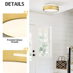 2-light hallway light gold ceiling light glass kitchen light