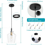 1 pack pendant light black gold kitchen light glass ceiling light