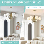 6 light chandelier light white pendant light flush metal mount light