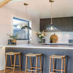 1-light pendant light blue kitchen light brass, glass bedroom light