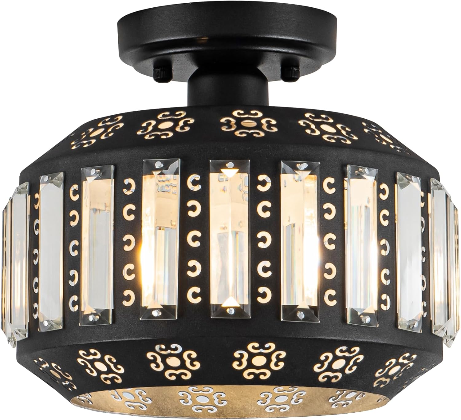 1 light entryway light black hallway light metal ceiling light