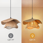 Rustic pendant light dark brown chandelier lamp jute rope hanging light