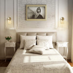 1-light bedroom light brass mounted light metal wall light