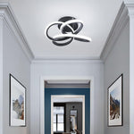 Led ceiling light black bedroom light aluminum balcony light