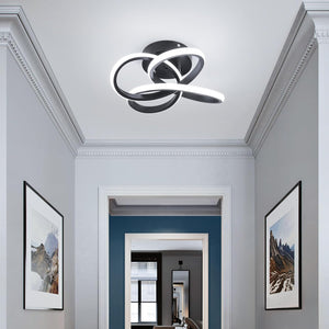 Led ceiling light black bedroom light aluminum balcony light