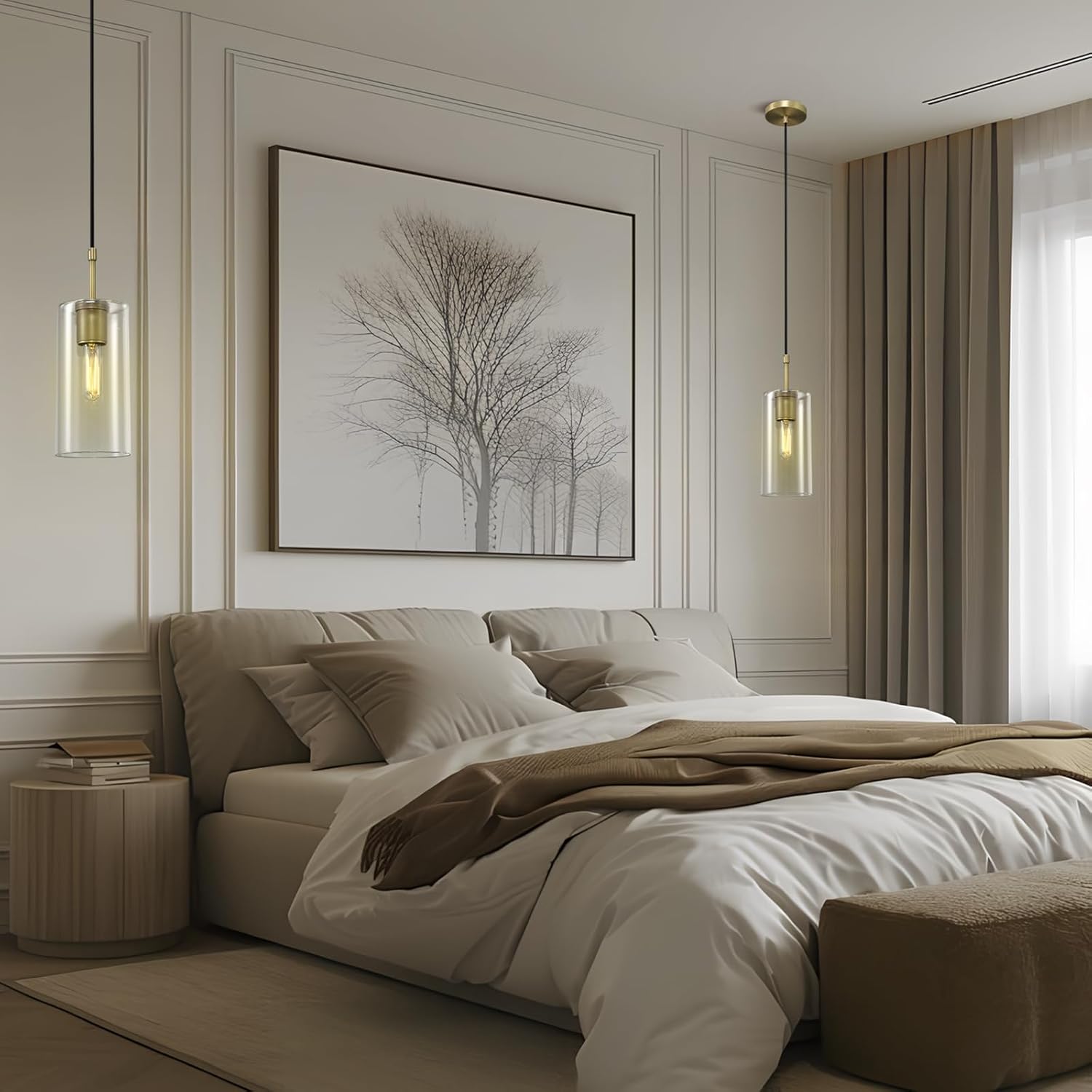 Modern pendant light brass island sink light brass glass hallway light