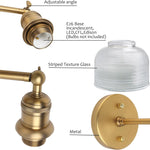 1-light wall light antique hallway light glass & metal vanity light