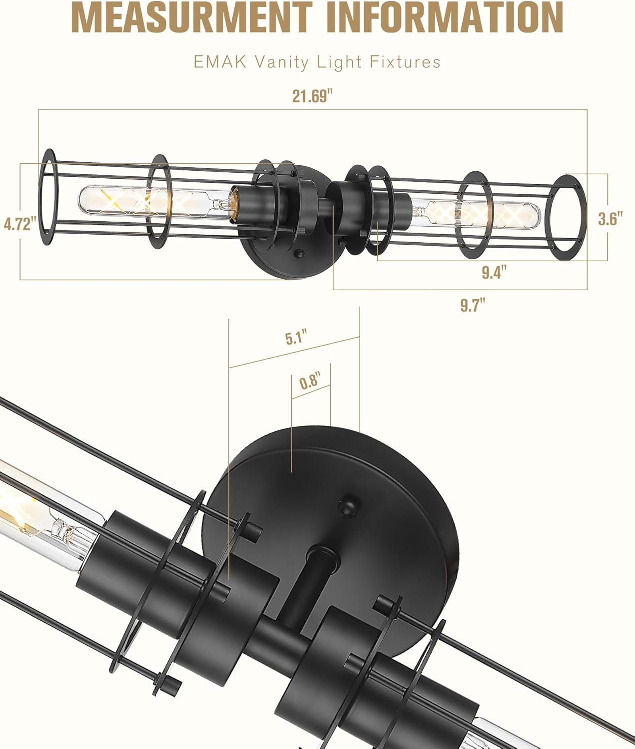 2 light vanity light black cylinder light metal wall light