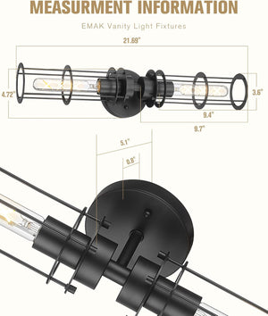 2 light vanity light black cylinder light metal wall light