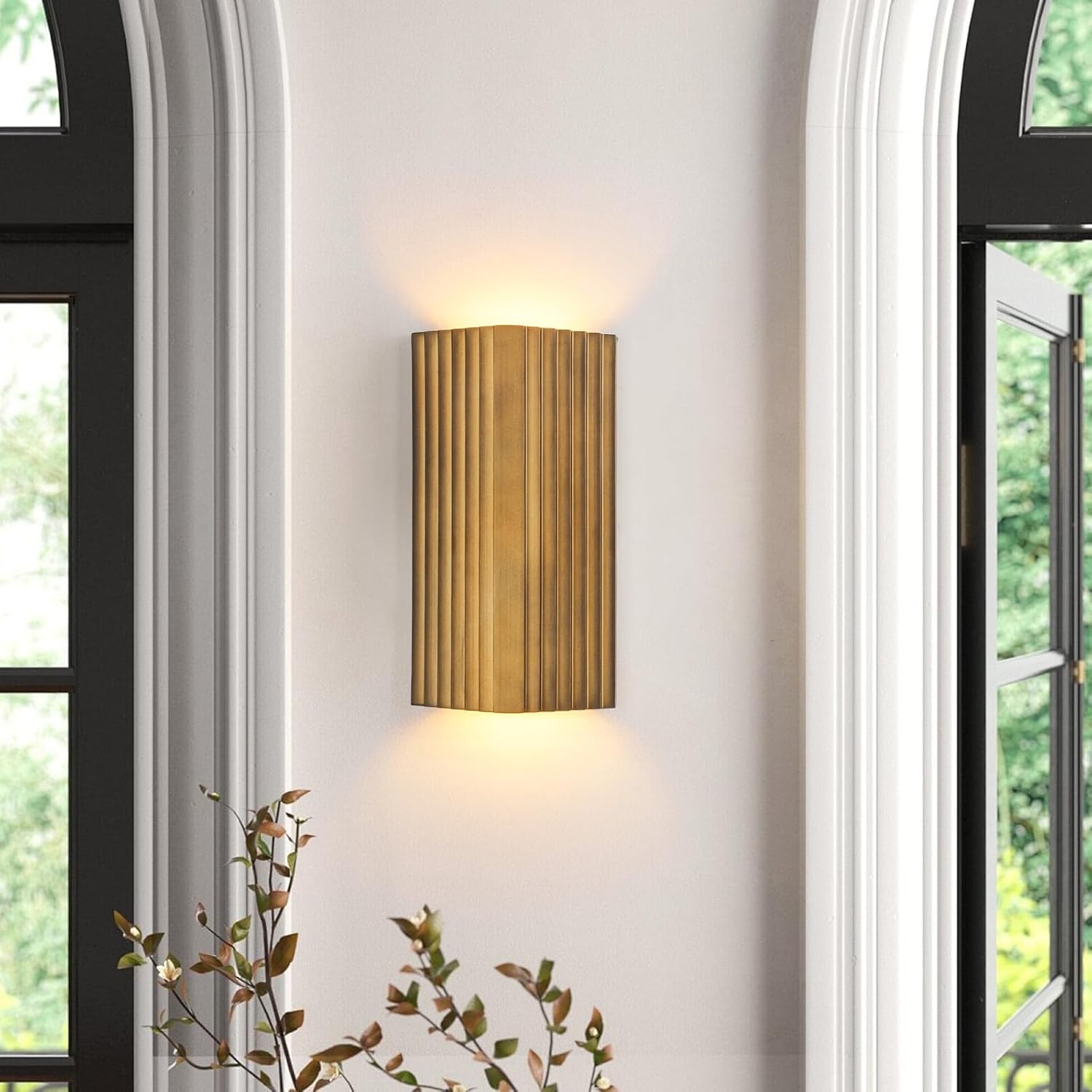 Led mount light brown wall lights metal corridor light
