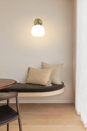 Modern mounted light antique brass vanity light glass, metal wall light