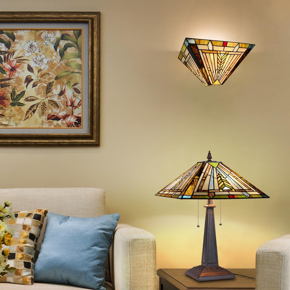 1 light wall light brown muted light glass hallway light