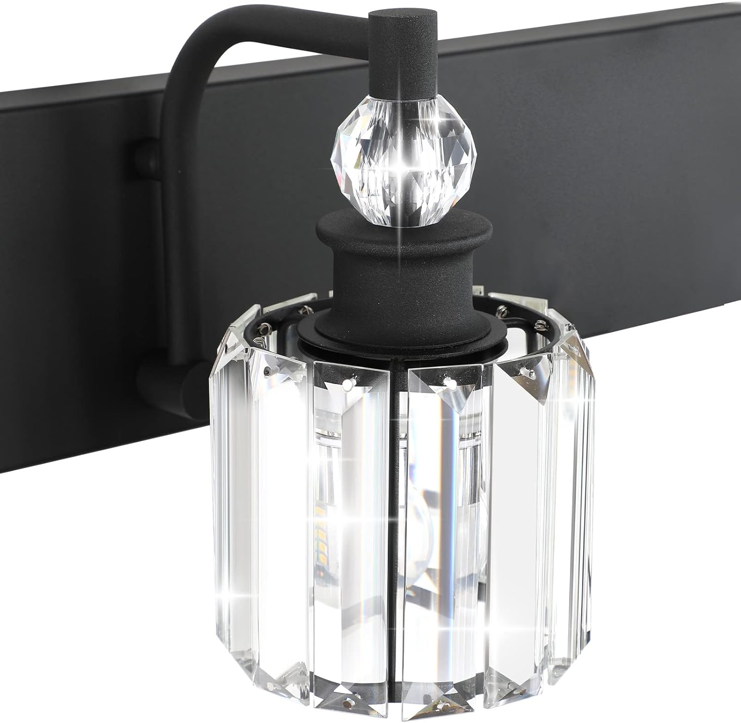 1 light vanity light black mirror light metal,glass wall lights