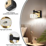 1-light mounted light circle vanity light metal wall light