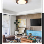 16 inch ceiling light bronze kitchen light metal, glass bedroom light