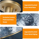 Vintage flush mount light gold hallway light metal bathroom lights