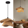 Farmhouse kitchen island light dark brown pendant light rattan hallway light