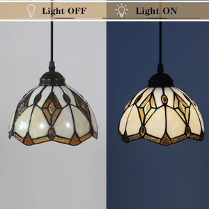 Tiffany pendant light black hanging lamp glass ceiling light