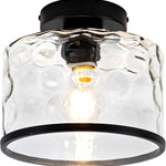 Industrial ceiling light black porch light glass, metal kitchen light