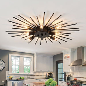8 light ceiling light black kitchen light metal hallway light