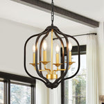 4-light pendant light black and gold kitchen island light metal hanging light