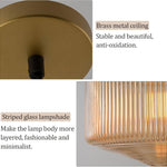 Adjustable size bar light amber hanging lamp glass pendant lights