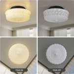 4 led bulbs ceiling light milk white hallway light glass, metal bedroom light