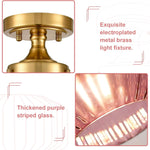 1-light ceiling lamp purple hallway light glass,iron foyer light