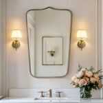 2 pack wall light  gold, beige hallway light metal, fabric bedroom light
