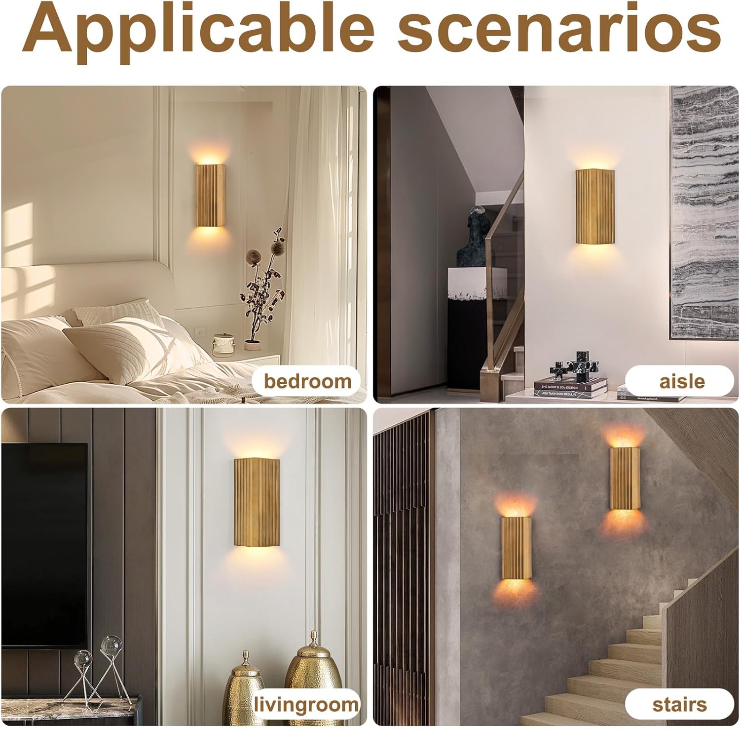 Led mount light brown wall lights metal corridor light