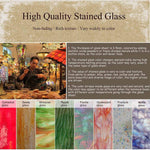 Moravian star ceiling light fixture industrial semi flush mount ceiling lamp with Tiffany glass