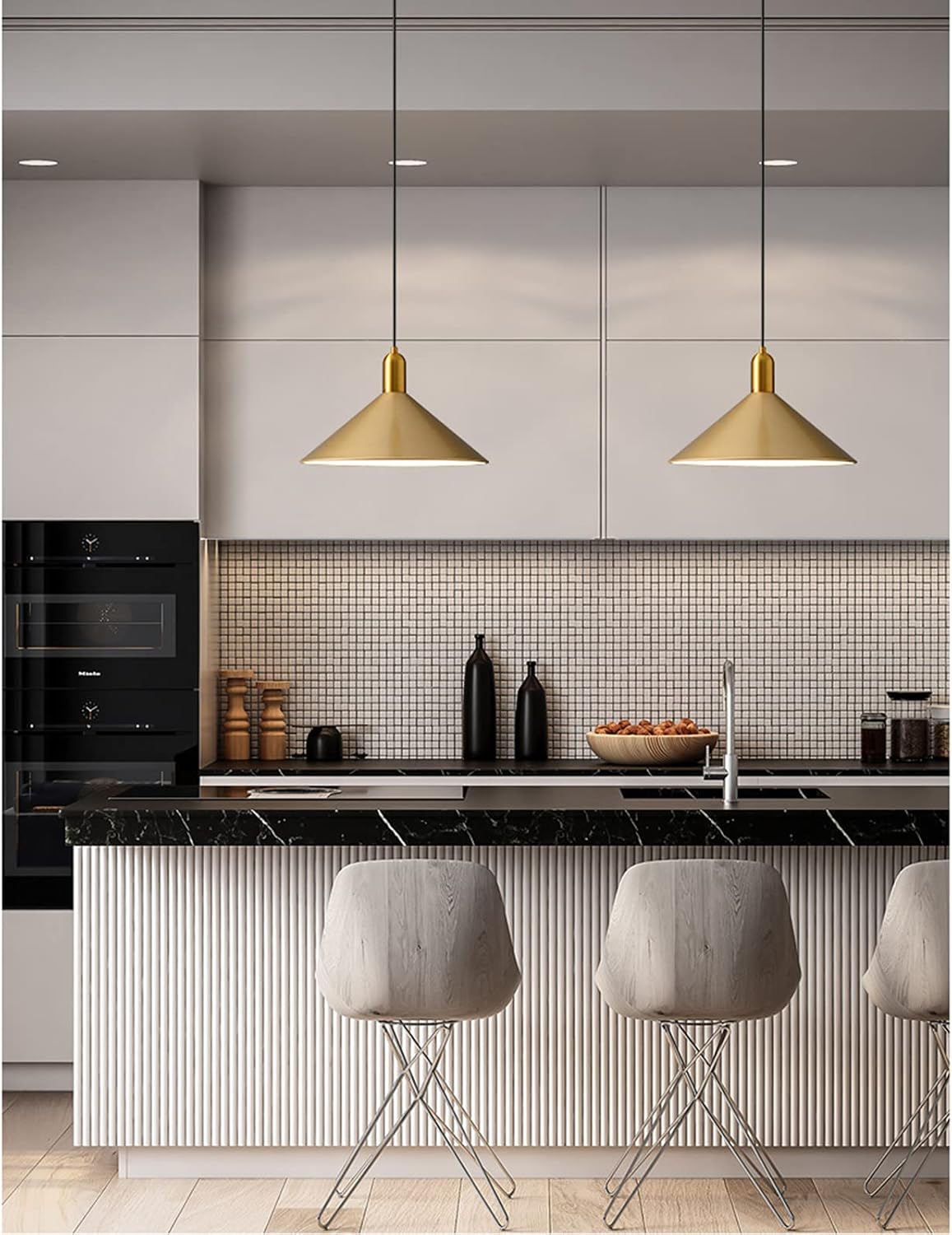 13.8 inch pendant light gold hanging lamp metal hallway light