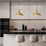 13.8 inch pendant light gold hanging lamp metal hallway light